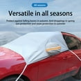 thumbnail image 4 of RNLUGM Car Windshield Snow Cover For Ice Frost Winter Car Cover Windscreen Covers Thicken Thickness Frost Guard With Side Mirrors Protector For Most Cars SUVs, 4 of 7