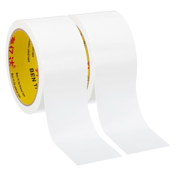 Uxcell 2"x0.01" Bookbinding Tape 2 Roll 11 Yard Cloth Bookbinding Repair Tape Book Binding Tape Self Adhesive White