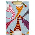 thumbnail image 2 of FMSHPON Christmas Gnome Gathering Funny Clipboard Hardboard Wood Nursing Clip Board and Pull for Standard A4 Letter 13x9 inches, 2 of 5