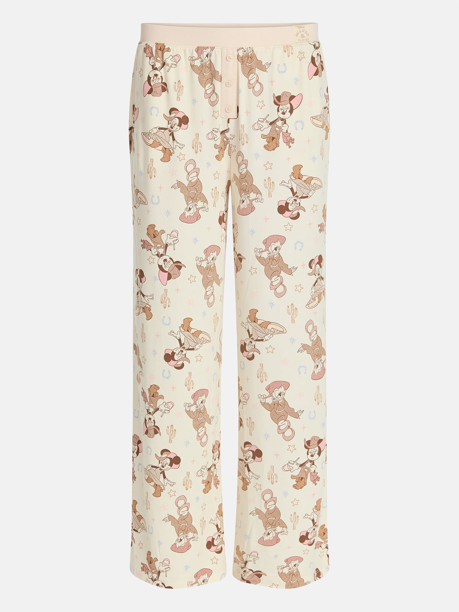 Mickey and Friends Women's Western Minnie Mouse Sleep Pants, Sizes XS-3X