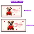 thumbnail image 5 of Happy Valentine's Day Bulldog Brings Love Heart Desk Mat Full Keyboard Mouse Pad Dog Lover Gifts Idea Large Mousepad - 02028, 5 of 5