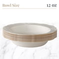 thumbnail image 5 of DISPOSABLE PLASTIC BOWLS | 12 oz - 20 PC | Vintage Collection | Cream, 5 of 6