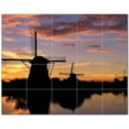 thumbnail image 1 of Windmill Photo Ceramic Tile Mural Kitchen Backsplash Bathroom Shower 406344-L54, 1 of 3