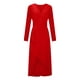 thumbnail image 5 of Vestidos para mujer Vestidos de otoño Moda Erógenos Casual Nalgas Cuello en V Sólido Adelgazante Vestido largo de manga larga Odeerbi  ODB-5, 5 of 9