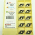 thumbnail image 1 of Carbide Inserts 10Pcs Dcmt11T304 Lf6018 Carbide Inserts for Stainless Steel Turning High Durability And Tight Tolerance, 1 of 8