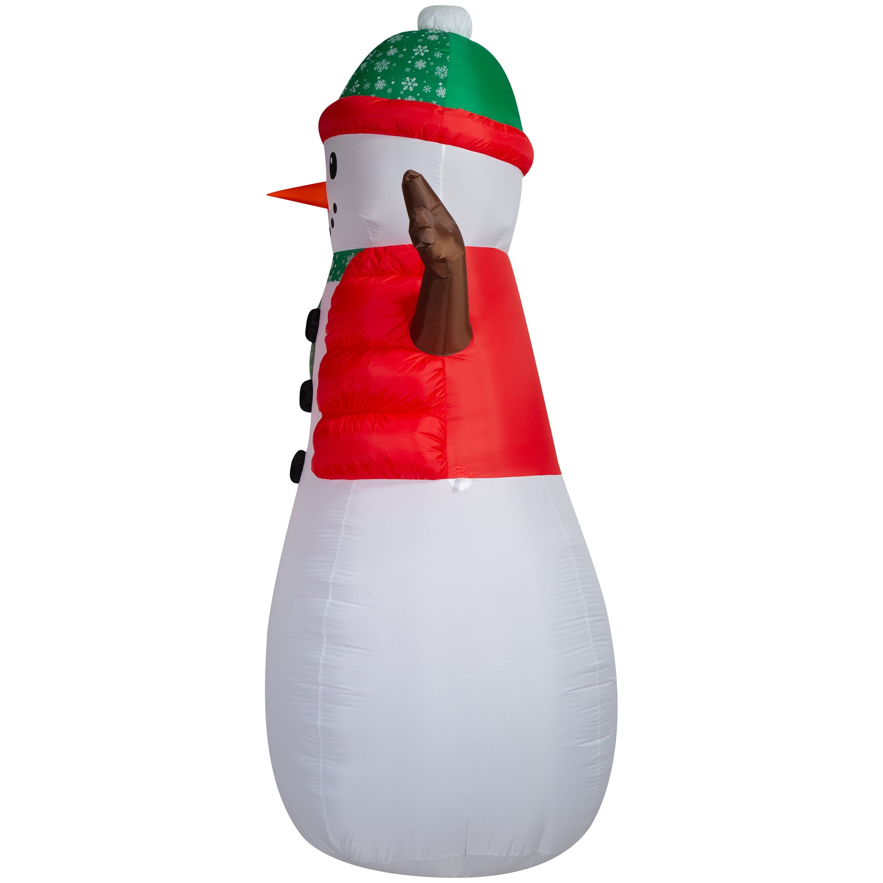 Multicolor Snowman Christmas Airblown Yard Inflatable, 10', by Holiday Time