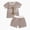 #01 Brown, variant on kaprioy Baby Boy Clothes Toddler Boy 1st Birthday Outfit One Stripe Tee and Shorts 2-Piece Toddler Boy Summer Clothes