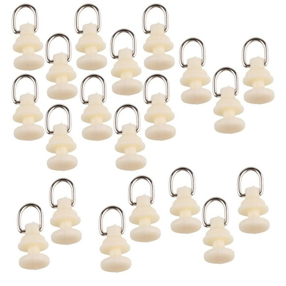 20pcs Gancho Planeador Deslizador de Cortina Corredera de Carril de tejado Resistente