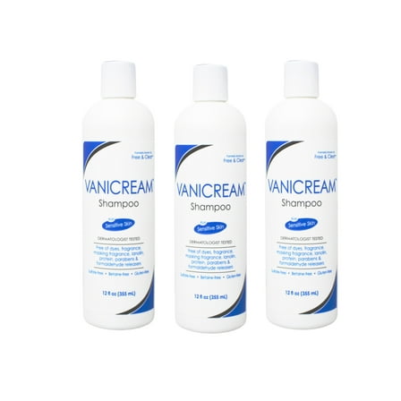 Vanicream Shampoo For Sensitive Skin 12 OZ (Pack of 3)