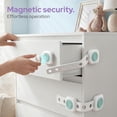 thumbnail image 4 of lalalark 8 Pack Magnetic Cabinet Locks Baby Proofing with 2 Keys, 3M Adhesive No Drill Child Proof Cabinet Locks for Kids Safety, Safe Quick Baby Locks for Cabinets, Door, Fridge, Drawers, Furniture, 4 of 9
