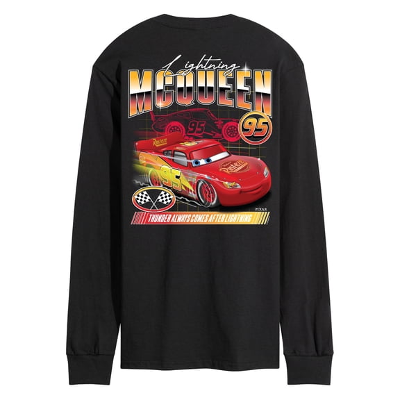 Cars - Lightning McQueen Racing Tee - Men's Long Sleeve Graphic T-Shirt
