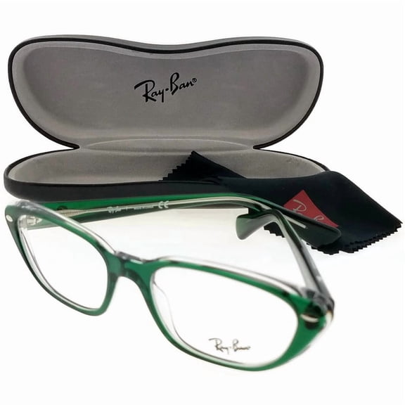 Ray Ban RX5242-5162 Icons Women's Green Frame Clear Lens Eyeglasses New In Box
