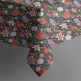 thumbnail image 5 of Pioneer Flower Floral Print Pattern Square Tablecloth, Waterproof Wipeable Spillproof Washable Table Cover for Home Kitchen Party and Daily Decor 42"x42", 5 of 6