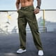 thumbnail image 3 of Ceisia Men's Spring Summer Workwear Pants - Solid Gift Color Casual Multi-Pocket Button Waist Straight-Leg Outdoor Trousers, 3 of 5