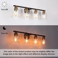 thumbnail image 5 of LNC Chayote 29-in 4-Light Matte Black LED Modern/Contemporary Vanity Light, 5 of 5