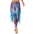thumbnail image 5 of YONGHS Women Mermaid Legging Fish Scale Fin Fitness Long Leggings Pants Tights Trousers Multicolor L, 5 of 5