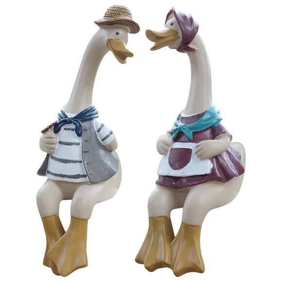 Riforla Nordic Modern Creative Resin Couple Animal Ornaments Home Bedroom Living Hangs Home Decor Multicolor