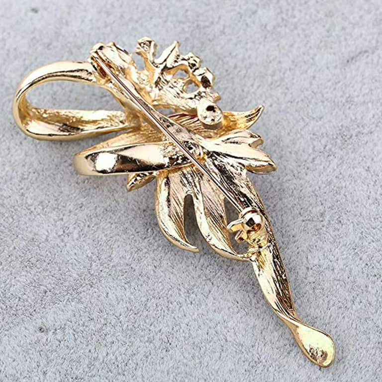 Brooch Delicate Reusable Flower Shape Alloy Brooch Pin for Party