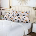 thumbnail image 7 of Coolnut Halloween with Cat and Pumpkin Zipped Velvet Pillowcases 20x40 in, Soft and Cozy Decor Giftsative Plush Pillow Case with Hidden Zipper for Bedroom, Sofa, Couch584, 7 of 7