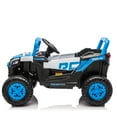 thumbnail image 4 of Ambifirner Kids Ride on Car, 12V Electric UTV Truck with Parent Remote Control, Swing & Slow Start Functions, LED Lights & Music, for Ages 3-5 Years, Black, 4 of 9