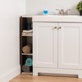 thumbnail image 2 of IRIS USA, 8" x 34" Slim Space Saving Shelf, Walnut Brown, 2 of 5