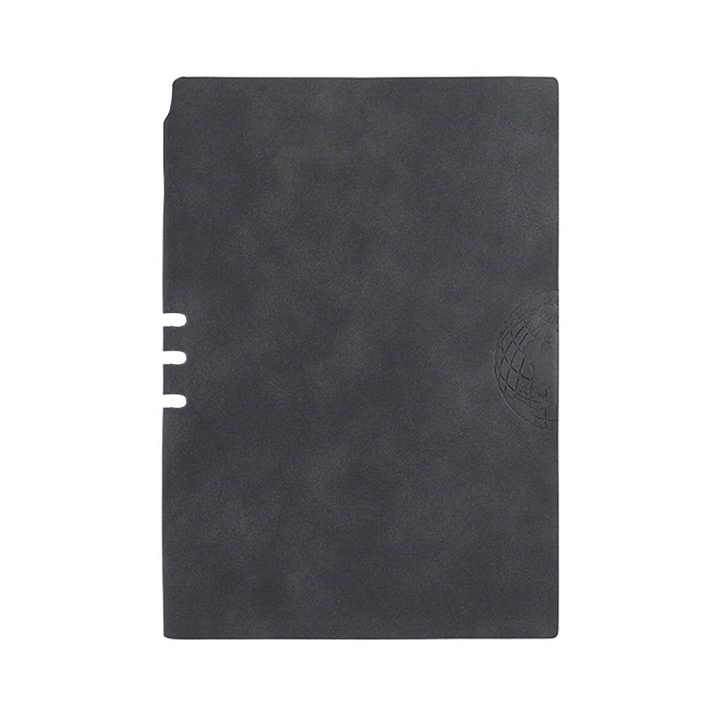 A5 Refillable Leather Travel Journal - Vintage World Map 6-Ring Binder With 200 Blank Pages