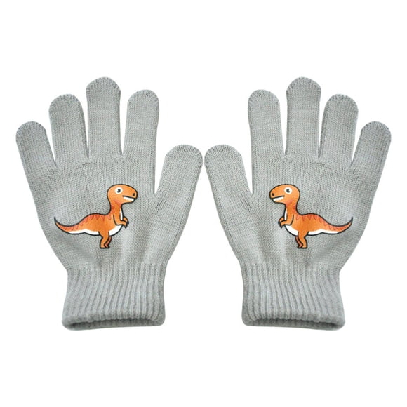 Minnieouse 1 par de guantes de invierno para niños, cubierta adorable para mantener el calor, cubiertas para los dedos guantes y mitones Gris