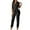 Black, variant on Wyzesi Women Shorts Suit Jean White Women's Casual Fashion Commuting Pants Small Suit Two Piece Set Sweatsuit Set for Women Shorts Athletic Shorts Suit for Women Inseam