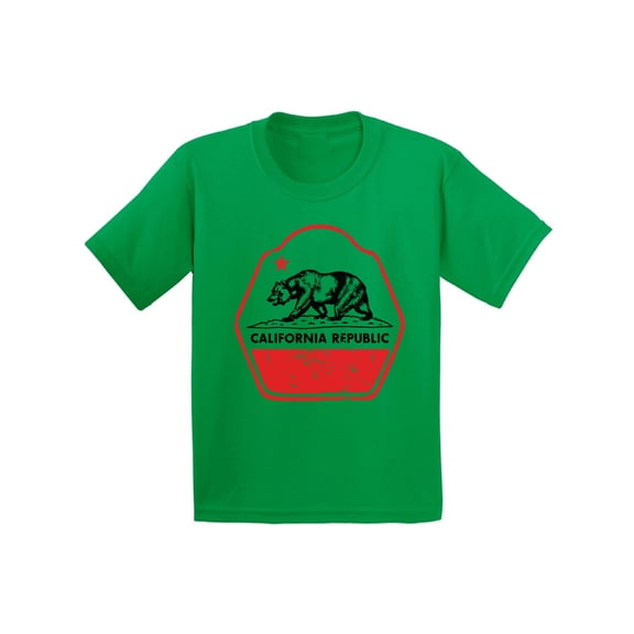 Awkward Styles California Republic Youth Shirt California Pride California Lover T shirt for Boys Kids Gifts California Lover T shirt for Girls Made in the USA Retro California Kids Tshirt