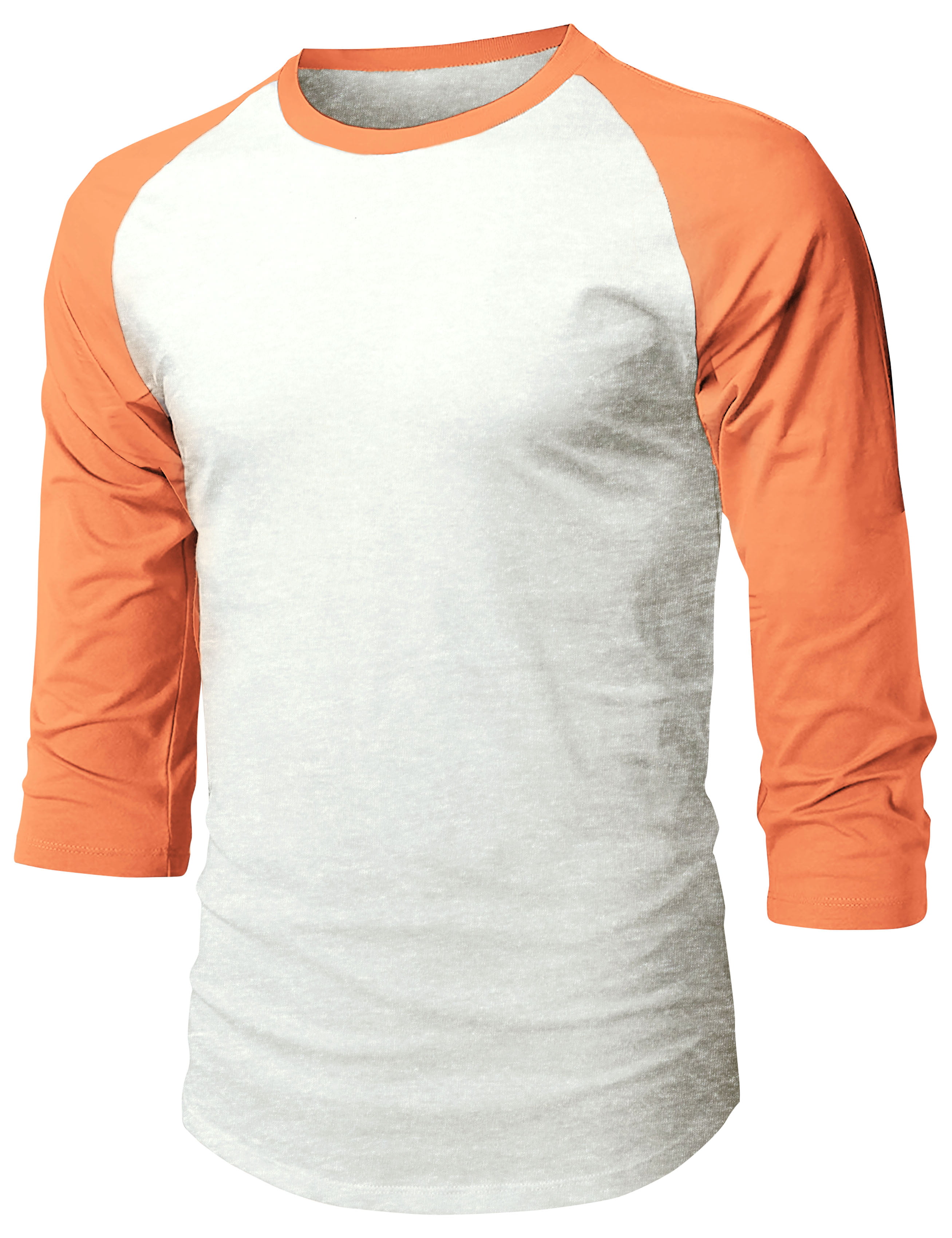 shirts Team Sports Jersey Tee  S~3XL Raglan 3/4 Sleeve Cotton Plain Baseball T