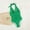 Green, variant on UTSJKR Womens Tie Halter One Piece Swimsuits Trendy Low Cut Padded Ribbed Bathing Suits Slimming Surfing Monokini Swimwear Green M