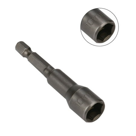 

2pcs Nut Driver Bit Hexagon Socket and Shank Quick-release Nut Setter Driver Drill Bit Set 65x10mm