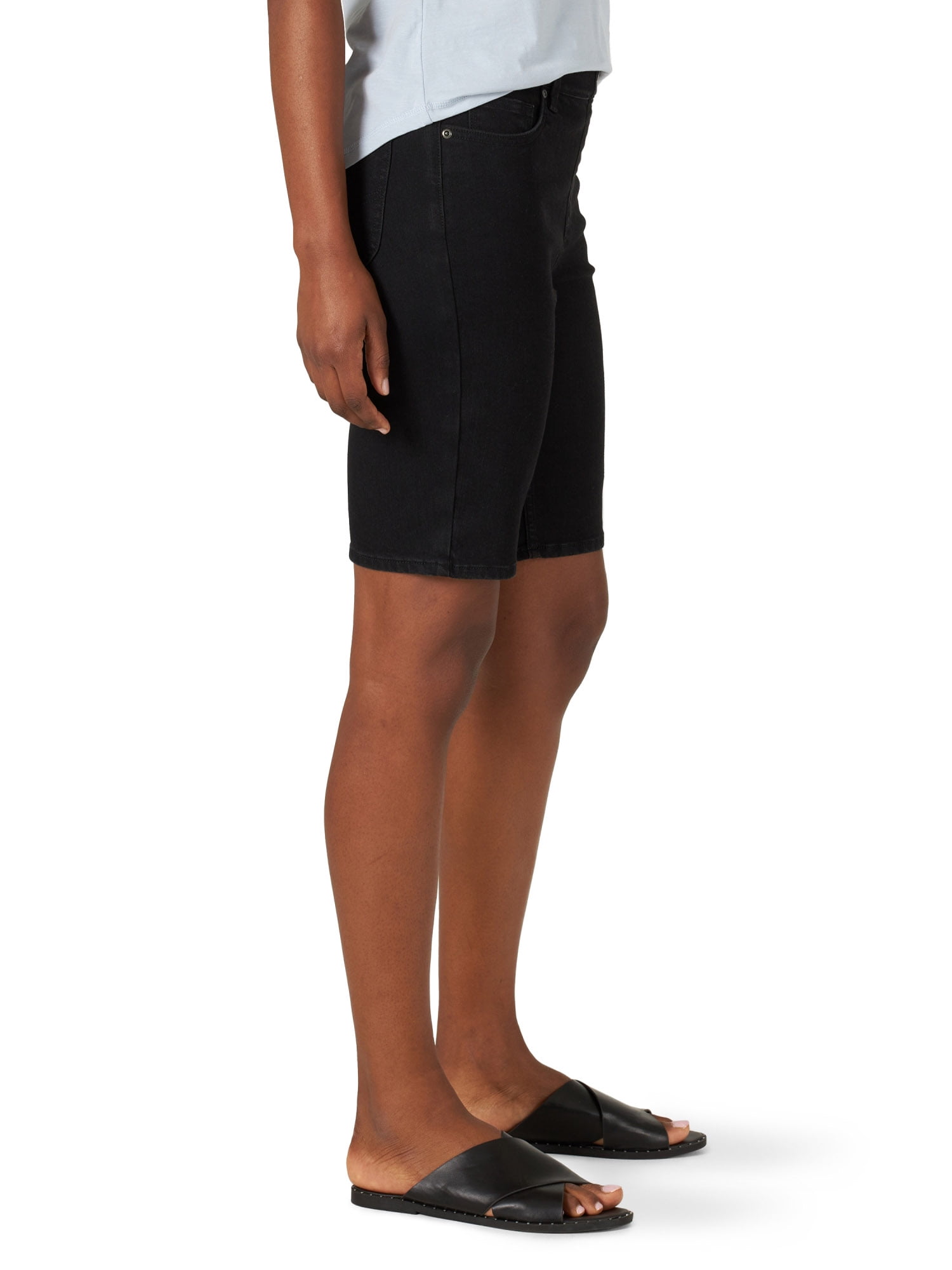 Lee Women's Sculpting High Rise Slim Fit 10" Pull-On Bermuda Shorts