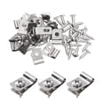 thumbnail image 1 of Uxcell 20pcs Clips de Cerca de Alambre 0.12" Abrazaderas de Alambre de Cerca de Acero Inoxidable Clips de Montaje de Cercas Agrícolas, 1 of 1