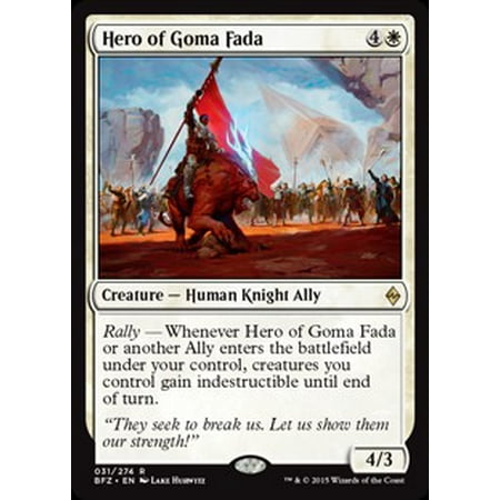 MtG Battle for Zendikar Hero of Goma Fada [Foil]