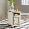 thumbnail image 2 of Signature Design by Ashley Realyn Chairside End Table with USB Charging - Farmhouse White/Brown, 2 of 6