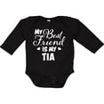 thumbnail image 3 of Inktastic My Best Friend is My Tia with Hearts Boys or Girls Long Sleeve Baby Bodysuit, 3 of 5
