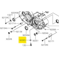 Kawasaki OEM Crush Washer Oil Drain Bolt KX450F KX250F Mule 600 610 3010 4010 SX 92065-023