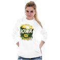 thumbnail image 4 of Iowa Heart Of The Corn Belt Farmer Plus Size Long Sleeve Graphic Tee Shirt Brisco Brands 3X, 4 of 5