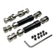 thumbnail image 4 of 2 piezas de ejes de transmisión delanteros y traseros de acero endurecido, eje de transmisión de metal para coche RC negro, 4 of 9