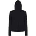 thumbnail image 3 of Women's Levelwear  Black Calgary Flames Sweet Monument Tri-Blend Cropped Pullover Hoodie, 3 of 3