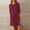 B21 Wine womens summer dresses clearance under $5, variant on Women Dresses under $10! Cagogo Linen Cotton Dress for Women Button Shirt Dress Long Sleeve Round Neck Dressy Casual Mini Dresses with Pockets