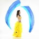 thumbnail image 2 of Velo de Seda Artificial jinwen con Pelota Poi de Lanzamiento Azul turquesa, 2 of 8