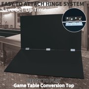 LiviNest Foldable Ping Pong Conversion Top: 60-Second Table Tennis Setup - 4-Inch Thin Fold for Easy Storage - Official Tournament Size for Family Game Nights & Office Breaks
