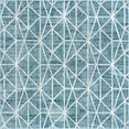 thumbnail image 3 of Unique Loom Matrix Trellis Collection Area Rug - Geometric (7' Square Blue/Light Blue), 3 of 6