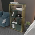 thumbnail image 2 of Decorotika Valero Bookcase Silva Gold, 2 of 6