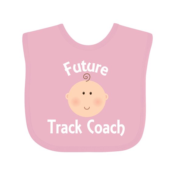 Inktastic Future Track Coach Occupation Boys or Girls Baby Bib