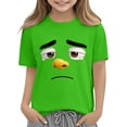 thumbnail image 7 of Piuwrlz 9 Boys Short T-Shirts Sleeve Teen Funny Graphic Shirts Tops Boy Funny Graphic Shirts Pullover T Shirts Green Size 9 Years, 7 of 7