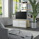 vidaXL TV Cabinet Blanc et Chêne Sonoma 31.5"x13.4"x14.2" Bois d'Ingénierie – image 1 sur 5