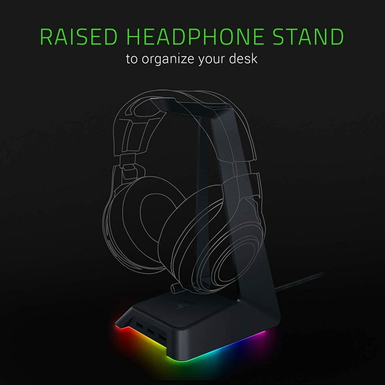 Razer Base Station Chroma - Chroma Enabled Gaming Headset Stand with USB Hub Razer Base Station Chroma - Chroma Enabled Gaming Headset Stand with USB Hub
